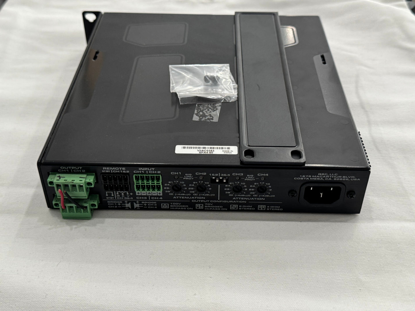 QSC SPA4-60 4 Channel 60W Power Amplifier