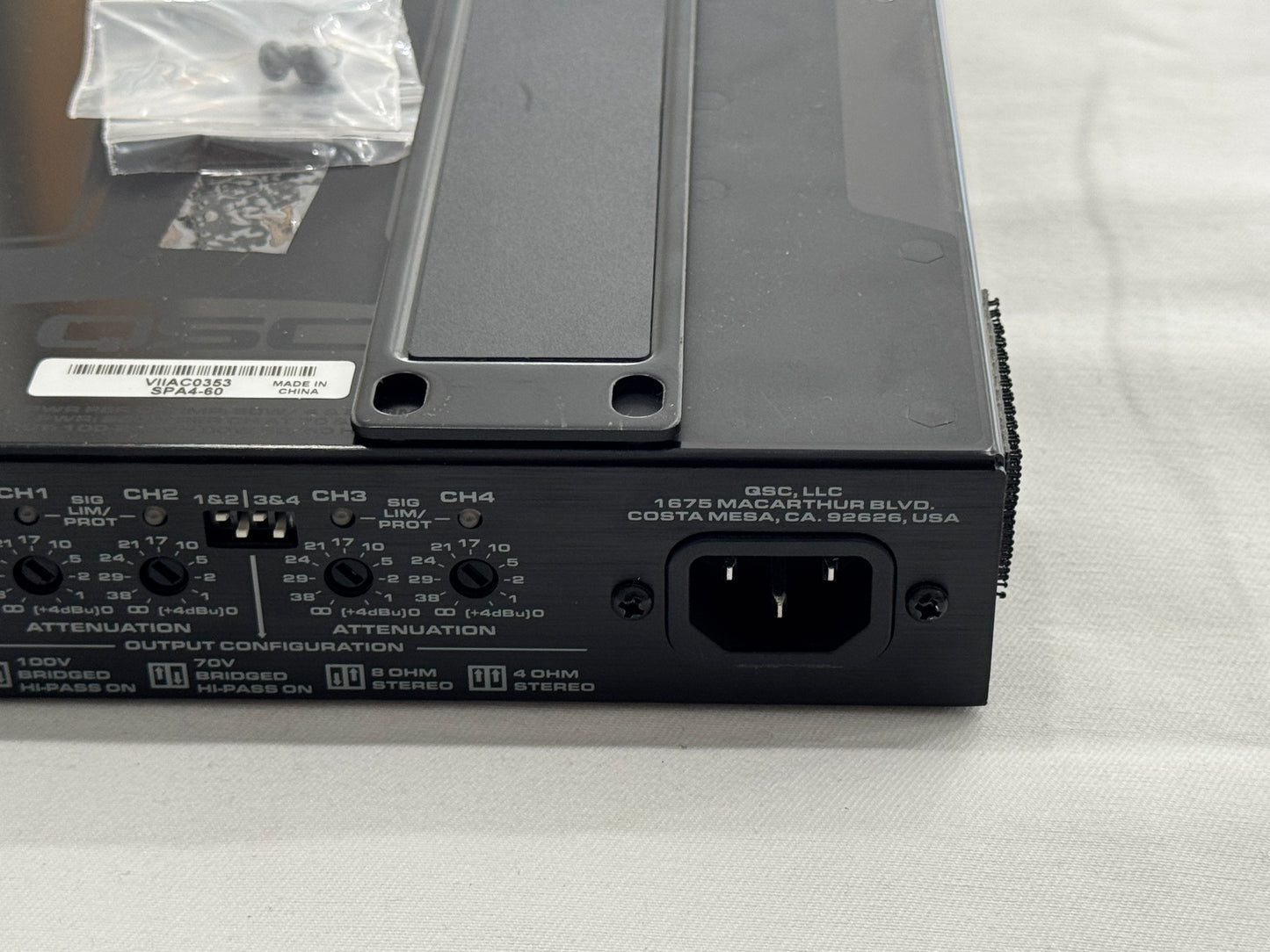 QSC SPA4-60 4 Channel 60W Power Amplifier