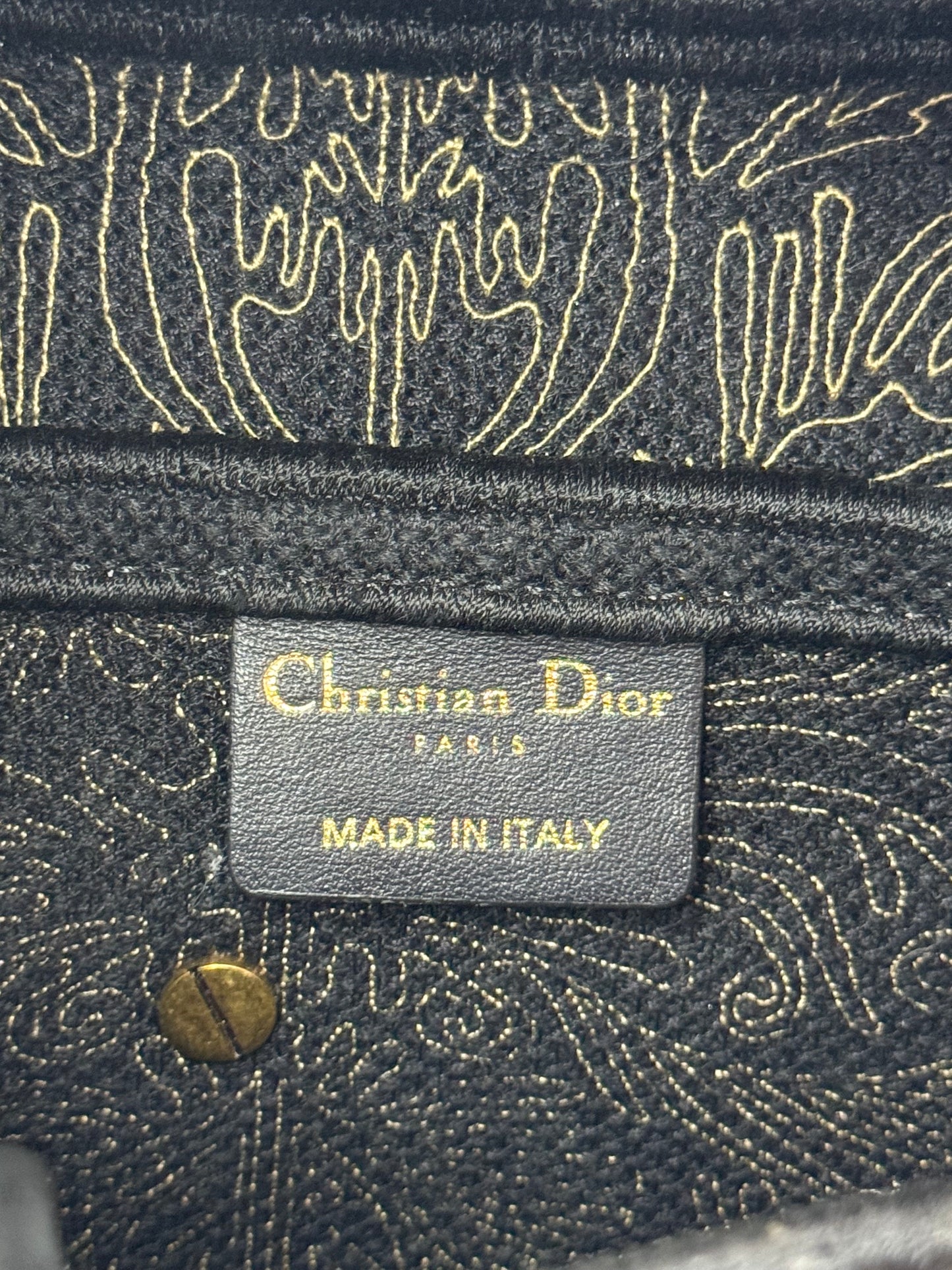 Dior Saddle Bag Oblique Oriental Embroidery Leather Handbag
