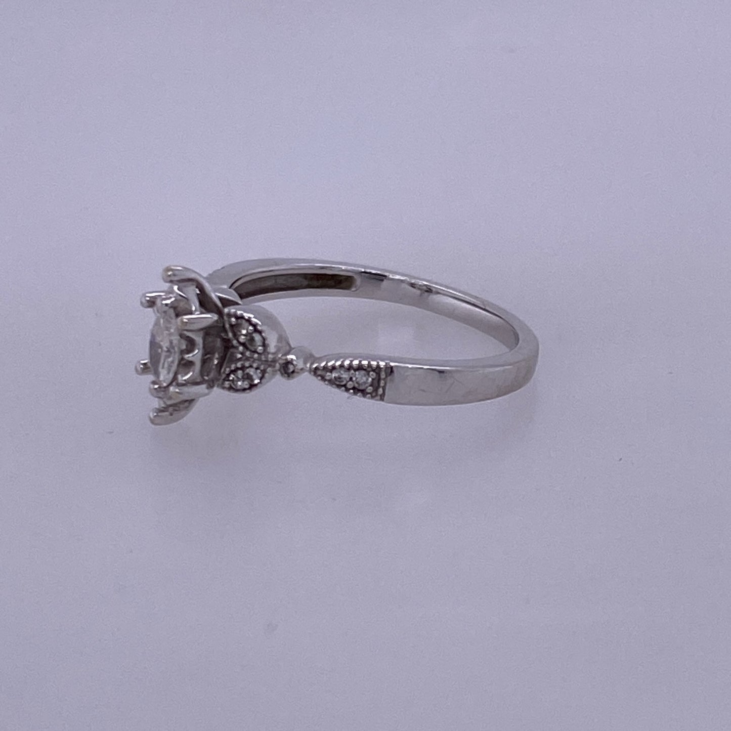 14k White Gold Marquise Cut Diamond Engagement/Wedding Ring