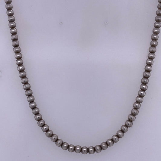 Tiffany & Co 925 Sterling Silver Ball Bead Necklace