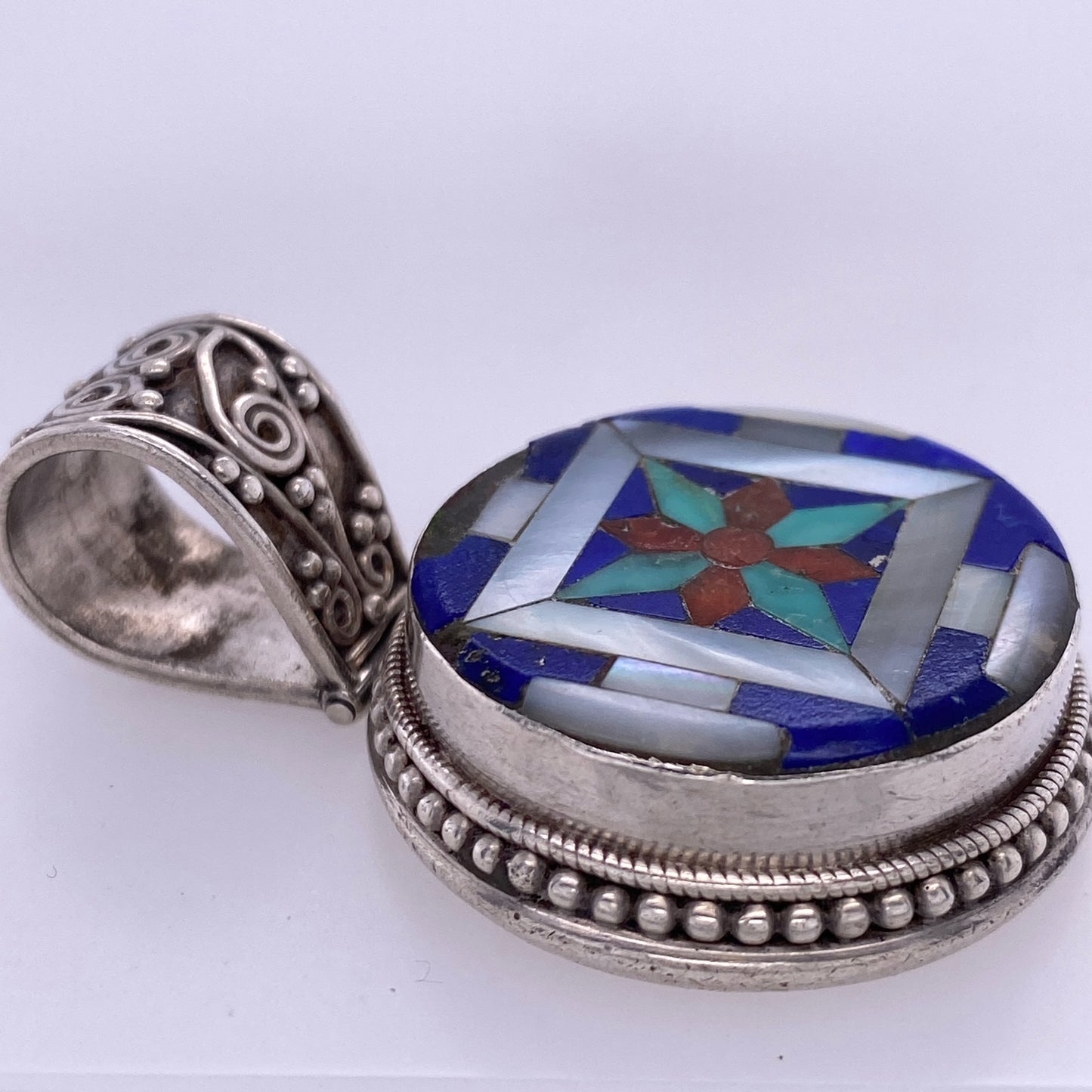 925 Sterling Silver Peruvian Chakana Pendant