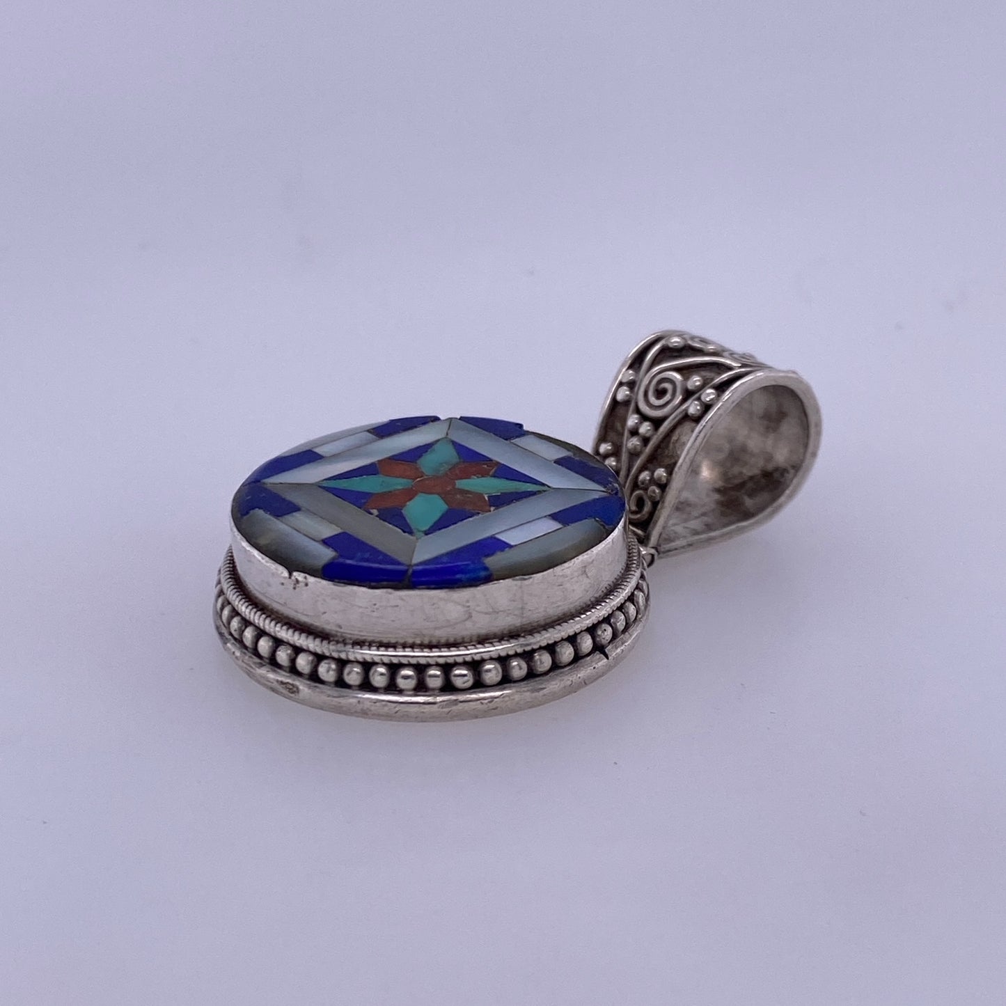 925 Sterling Silver Peruvian Chakana Pendant