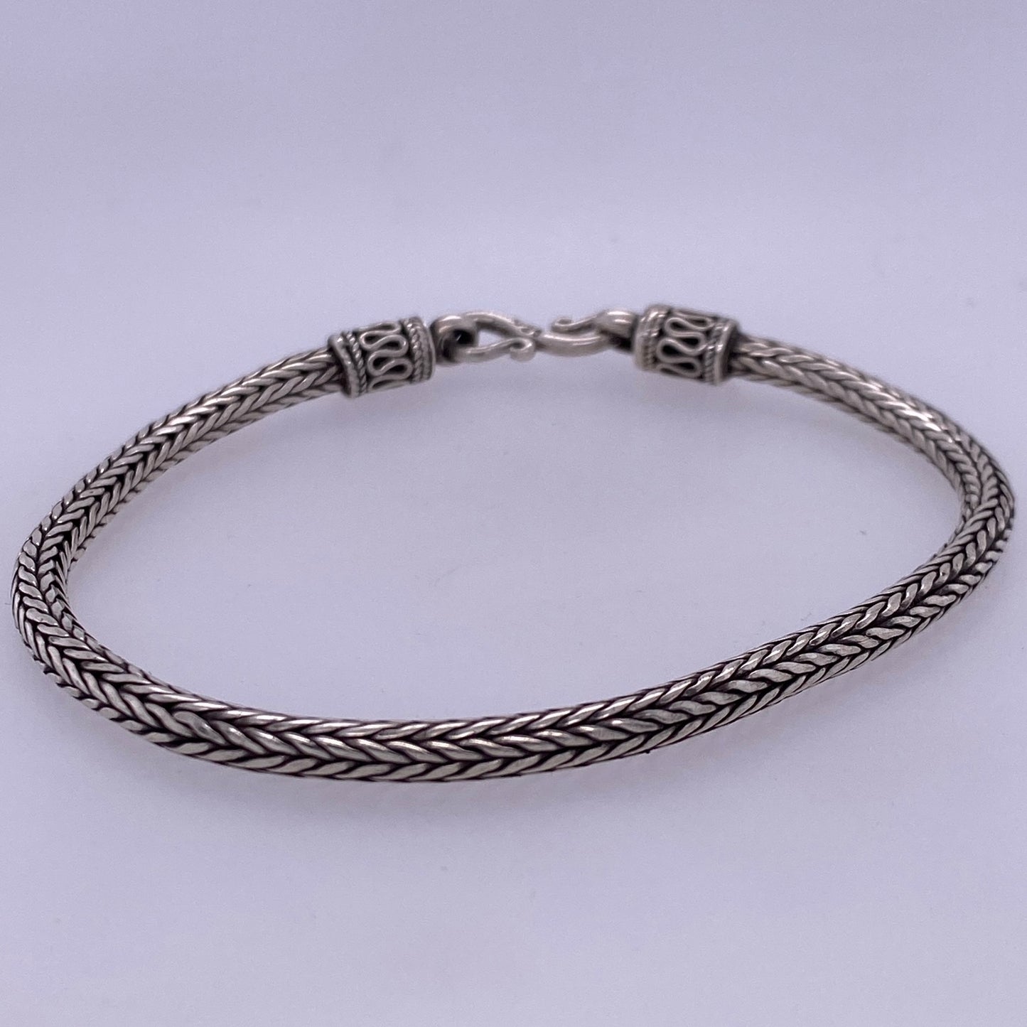 925 Sterling Silver Sanke Link Bracelet