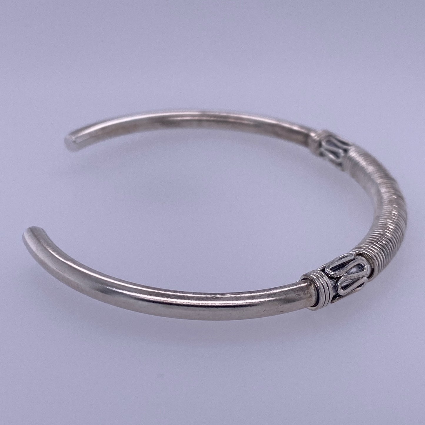 925 Sterling Silver Custom Wire Style Bangle Bracelet