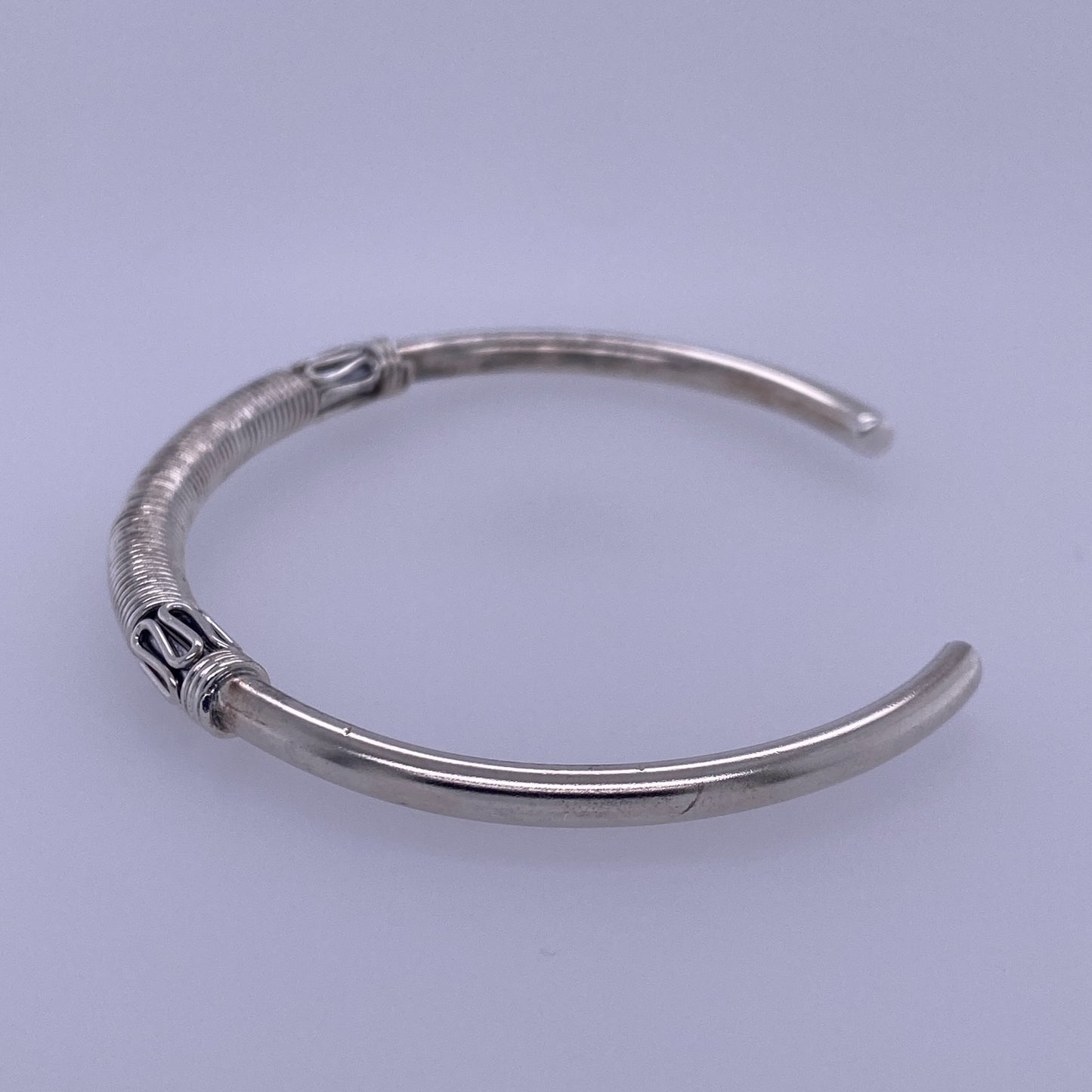 925 Sterling Silver Custom Wire Style Bangle Bracelet