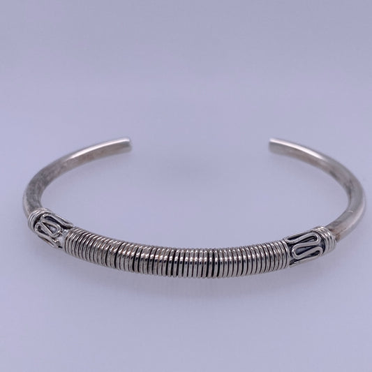 925 Sterling Silver Custom Wire Style Bangle Bracelet