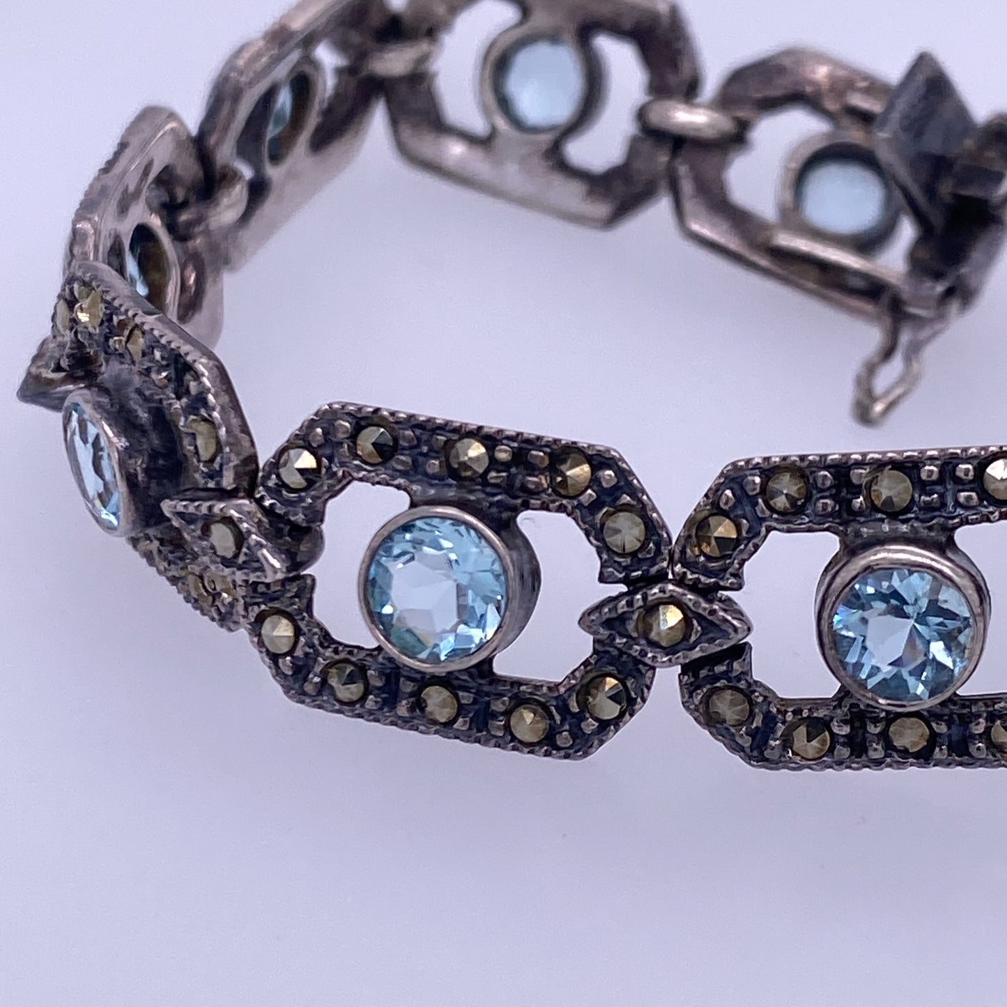 925 Silver Vintage Art Deco Design Bracelet