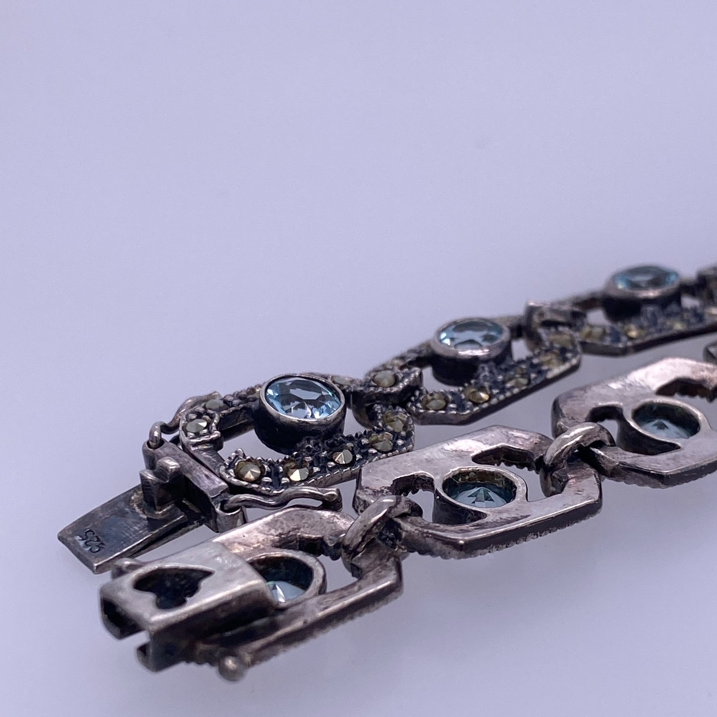 925 Silver Vintage Art Deco Design Bracelet