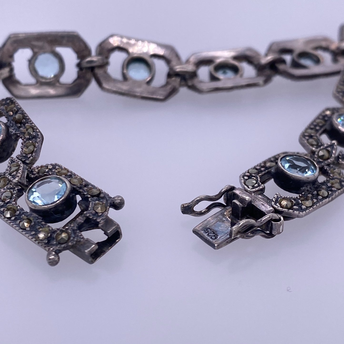 925 Silver Vintage Art Deco Design Bracelet