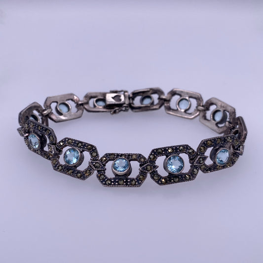 925 Silver Vintage Art Deco Design Bracelet