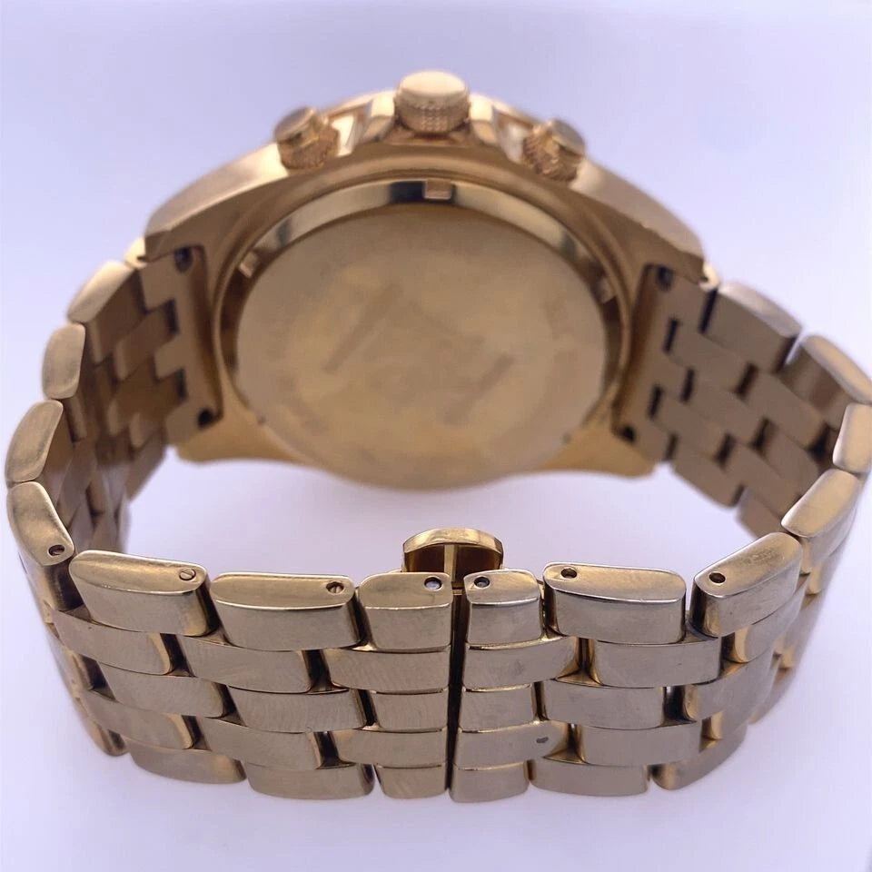 Techno Com Gold Plated Chornograpgh Men's Wrist Watch