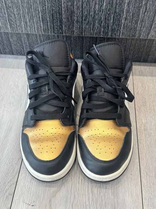 Nike Air Jordan 1 Low 'Gold Toe' Men's Sneakers - Size 7Y